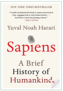 Book cover image of Sapiens: A Brief History of Humankind.